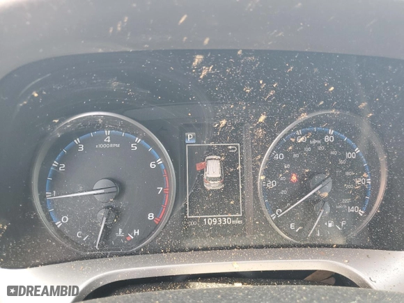 2018 Toyota RAV4 LE with VIN JTMZFREV3JJ156625, listed as a Copart auction lot 50564455 with 109,330 mi miles and Salvage Title. Bid and sale history available at carsss.com. Image 9.