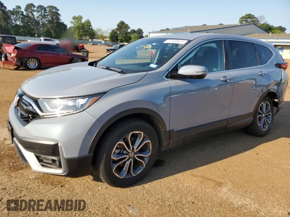 2022 Honda CR-V EX with VIN 2HKRW2H55NH615882, listed as a Copart auction lot 51936625 with 47,323 mi miles and Salvage Title. Bid and sale history available at carsss.com. Image 1.