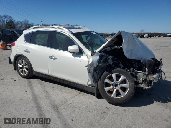 2010 Infiniti EX Journey with VIN JN1AJ0HPXAM703492, listed as a Copart auction lot 49443065 with Not provided miles and Salvage title. Bid and sale history available at DreamBid. Image 4.