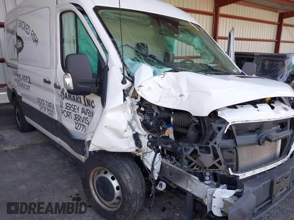 2021 Ford Transit Cargo with VIN 1FTBR1C86MKA10399, listed as a IAAI auction lot 42074285 with 55,572 mi miles and . Bid and sale history available at DreamBid. Image 6.