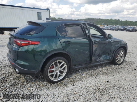2019 Alfa Romeo Stelvio Ti with VIN ZASPAKBN4K7C69619, listed as a Copart auction lot 55015605 with 30,083 mi miles and Salvage title. Bid and sale history available at DreamBid. Image 3.