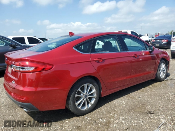 2020 Ford Fusion SE with VIN 3FA6P0HD0LR180779, listed as a Copart auction lot 50890115 with 54,236 mi miles and Salvage Title. Bid and sale history available at DreamBid. Image 3.