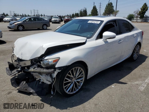 2014 Lexus IS 250 with VIN JTHBF1D26E5028855, listed as a Copart auction lot 61844245 with 113,767 mi miles and Salvage title. Bid and sale history available at DreamBid. Image 1.