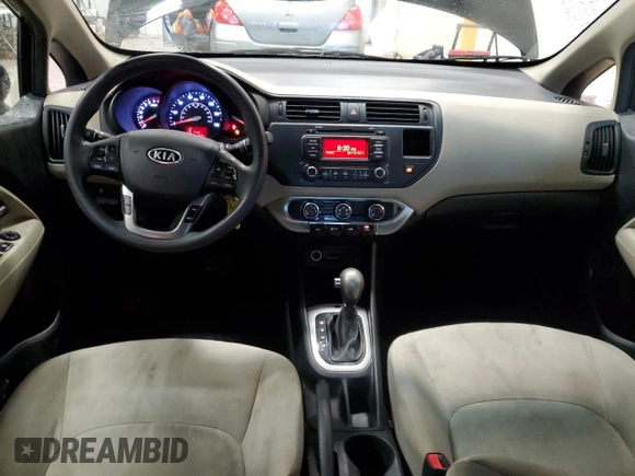 2012 Kia Rio LX with VIN KNADM5A36C6017394, listed as a Copart auction lot 54950815 with 121,300 mi miles and Clean Title. Bid and sale history available at DreamBid. Image 8.