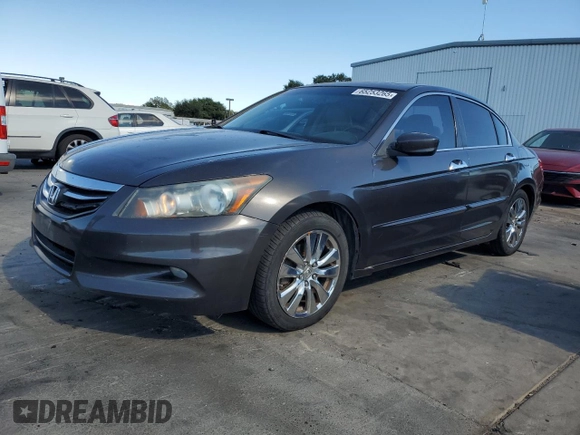 2011 Honda Accord EX-L with VIN 1HGCP3F82BA004220, listed as a Copart auction lot 65253265 with 170,685 mi miles and Salvage title. Bid and sale history available at DreamBid. Image 1.