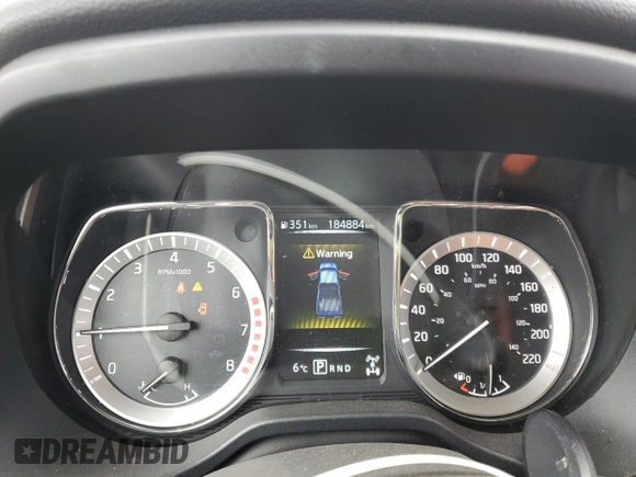 2017 Nissan Titan SV with VIN 1N6AA1EJXHN534790, listed as a Copart auction lot 52567735 with 184,884 mi miles and Salvage Title. Bid and sale history available at DreamBid. Image 9.