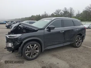 2023 Infiniti QX60 Luxe with VIN 5N1DL1FS2PC347597, listed as a Copart auction lot 61200305 with 39,041 mi miles and Salvage title. Bid and sale history available at DreamBid. Image 1.