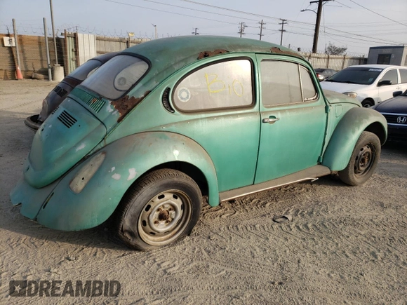 1971 Volkswagen Beetle with VIN 1112643210, listed as a Copart auction lot 87425234 with Not Provided miles and Salvage Title. Bid and sale history available at DreamBid. Image 3.