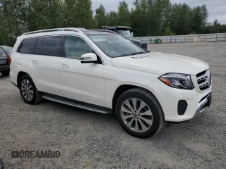 2018 Mercedes-Benz GLS 450 with VIN 4JGDF6EE8JB173550, listed as a Copart auction lot 63137774 with 61,974 mi miles and Salvage Title. Bid and sale history available at DreamBid. Image 4.