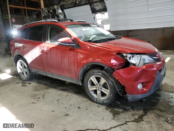 2015 Toyota RAV4 XLE with VIN JTMRFREVXFD123191, listed as a Copart auction lot 42177665 with 144,306 mi miles and Salvage Title. Bid and sale history available at carsss.com. Image 4.