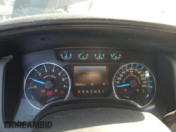 2013 Ford F-150 XL with VIN 1FTFW1EF1DKE74187, listed as a Copart auction lot 57485305 with 158,658 mi miles and Salvage title. Bid and sale history available at DreamBid. Image 9.
