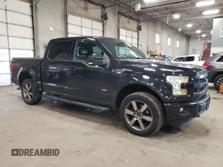 2015 Ford F-150 XLT with VIN 1FTEW1EG4FFA01013, listed as a Copart auction lot 54373495 with 132,401 mi miles and Salvage Title. Bid and sale history available at carsss.com. Image 4.