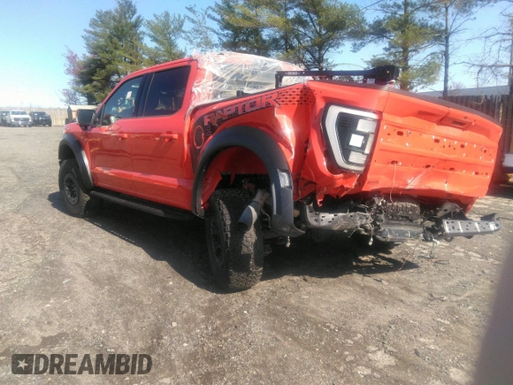 2023 Ford F-150 Raptor with VIN 1FTFW1RG4PFB17389, listed as a IAAI auction lot 38170289 with 19,772 mi miles and . Bid and sale history available at DreamBid. Image 3.