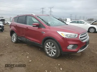 2017 Ford Escape Titanium with VIN 1FMCU9J93HUD96038, listed as a Copart auction lot 52188185 with 65,441 mi miles and Salvage Title. Bid and sale history available at carsss.com. Image 4.