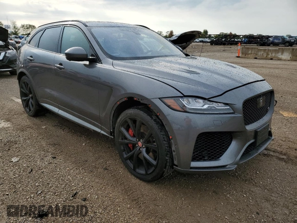 2019 Jaguar F-Pace SVR with VIN SADCZ2EEXKA608452, listed as a Copart auction lot 69069534 with 51,252 mi miles and Salvage title. Bid and sale history available at DreamBid. Image 4.