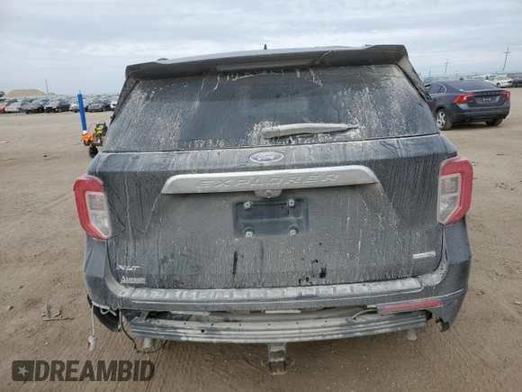 2020 Ford Explorer XLT with VIN 1FMSK8DH5LGD16535, listed as a Copart auction lot 44699695 with 46,678 mi miles and Salvage Title. Bid and sale history available at carsss.com. Image 6.