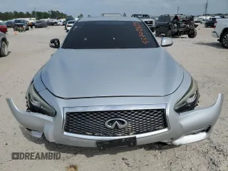 2015 Infiniti Q50 with VIN JN1BV7AP4FM356843, listed as a Copart auction lot 53702855 with 110,914 mi miles and Salvage title. Bid and sale history available at DreamBid. Image 5.