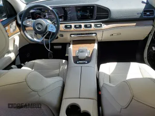 2021 Mercedes-Benz GLS 580 with VIN 4JGFF8GE8MA408511, listed as a Copart auction lot 53691404 with 27,414 mi miles and Salvage Title. Bid and sale history available at DreamBid. Image 8.