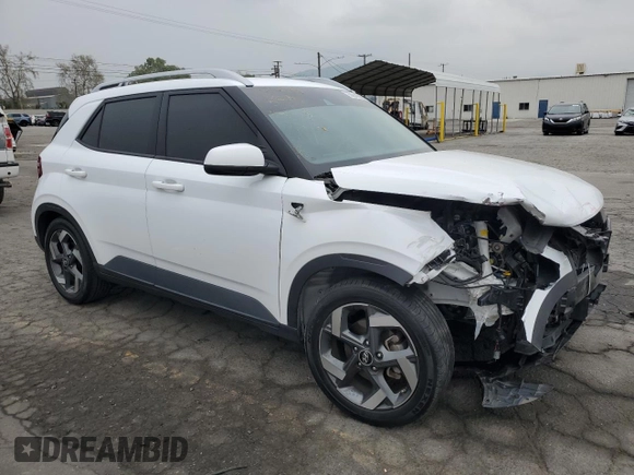 2022 Hyundai Venue SEL with VIN KMHRC8A37NU195404, listed as a Copart auction lot 50843045 with 37,736 mi miles and Salvage Title. Bid and sale history available at DreamBid. Image 4.
