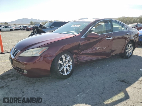 2008 Lexus ES with VIN JTHBJ46G482218362, listed as a Copart auction lot 48533745 with 80,114 mi miles and Salvage Title. Bid and sale history available at carsss.com. Image 1.