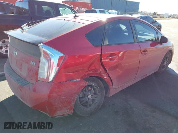 2015 Toyota Prius Four with VIN JTDKN3DU0F1869984, listed as a IAAI auction lot 41667818 with 160,454 mi miles. Bid and sale history available at carsss.com. Image 4.