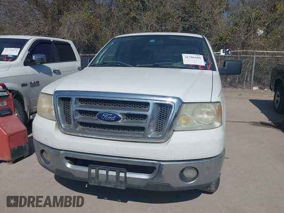 2008 Ford F-150 XL with VIN 1FTRW12W68FB28653, listed as a IAAI auction lot 41786180 with 265,640 mi miles. Bid and sale history available at carsss.com. Image 6.