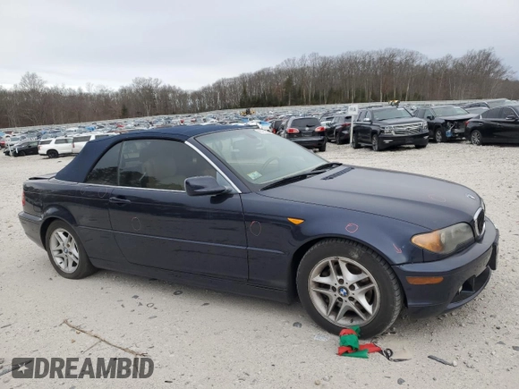 2004 BMW 3 Series 325Ci with VIN WBABW33424PL33995, listed as a Copart auction lot 41497235 with 105,138 mi miles and Clean Title. Bid and sale history available at carsss.com. Image 4.