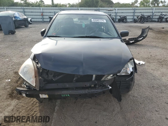 2006 Mitsubishi Lancer ES with VIN JA3AJ26E86U068501, listed as a Copart auction lot 43342174 with 146,621 mi miles and Salvage Title. Bid and sale history available at carsss.com. Image 5.