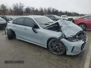 2024 BMW 3 Series M340i xDrive with VIN 3MW49FF06R8E80028, listed as a Copart auction lot 45135535 with 3,575 mi miles and Salvage Title. Bid and sale history available at carsss.com. Image 4.
