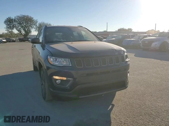 2021 Jeep Compass 80th Anniversary with VIN 3C4NJCEB2MT604012, listed as a Copart auction lot 41590805 with 67,491 mi miles and Non Repairable. Bid and sale history available at carsss.com. Image 12.