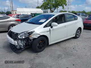2012 Toyota Prius One with VIN JTDKN3DU1C1560505, listed as a IAAI auction lot 41908240 with 133,188 mi miles and . Bid and sale history available at DreamBid. Image 2.