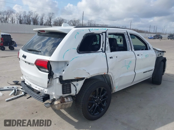 2021 Jeep Grand Cherokee Laredo X with VIN 1C4RJEAG9MC713822, listed as a IAAI auction lot 41527043 with 45,143 mi miles and . Bid and sale history available at DreamBid. Image 4.