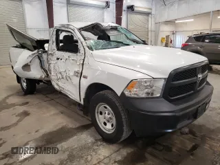 2016 Ram 1500 Tradesman with VIN 3C6JR7DT5GG228855, listed as a Copart auction lot 83428394 with 46,786 mi miles and Salvage title. Bid and sale history available at DreamBid. Image 4.