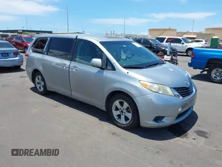 2011 Toyota Sienna LE AAS with VIN 5TDKK3DC0BS040975, listed as a IAAI auction lot 42639431 with 430,456 mi miles and . Bid and sale history available at DreamBid. Image 1.