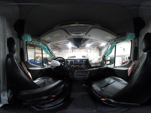2020 Ford Transit Cargo with VIN 1FTBR3X85LKA65544, listed as a IAAI auction lot 42006800 with 55,497 mi miles and . Bid and sale history available at DreamBid. Image 19.