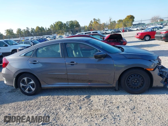 2020 Honda Civic Sedan LX with VIN 2HGFC2F65LH537876, listed as a IAAI auction lot 40734037 with 62,796 mi miles. Bid and sale history available at carsss.com. Image 13.