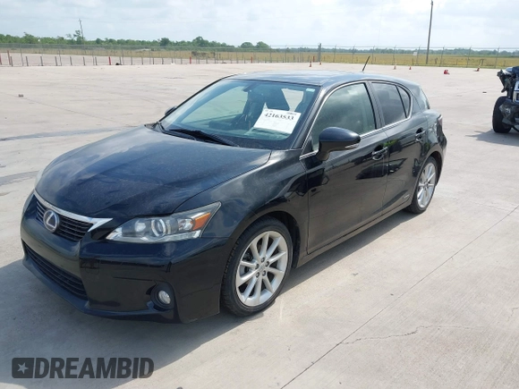 2011 Lexus CT 200h with VIN JTHKD5BH7B2004369, listed as a IAAI auction lot 42163533 with 84,718 mi miles and . Bid and sale history available at DreamBid. Image 17.