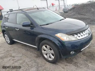 2006 Nissan Murano SL with VIN JN8AZ08W56W538156, listed as a IAAI auction lot 41972139 with 143,001 mi miles. Bid and sale history available at carsss.com. Image 1.