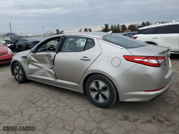 2013 Kia Optima Hybrid EX with VIN KNAGM4ADXD5049854, listed as a Copart auction lot 53319175 with 115,240 mi miles and Salvage Title. Bid and sale history available at carsss.com. Image 2.