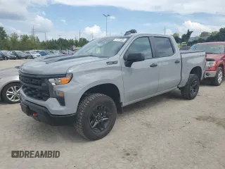 2024 Chevrolet Silverado 1500 Custom Trail Boss with VIN 3GCPDCEK4RG180378, listed as a Copart auction lot 71771424 with 7,590 mi miles and Salvage Title. Bid and sale history available at carsss.com. Image 1.