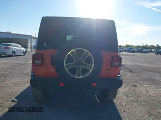 2018 Jeep Wrangler Unlimited Sahara with VIN 1C4HJXEG3JW323634, listed as a IAAI auction lot 41853471 with 126,531 mi miles. Bid and sale history available at carsss.com. Image 16.