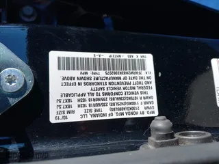 2019 Honda CR-V EX-L with VIN 7FARW2H83KE062075, listed as a IAAI auction lot 41868640 with 41,159 mi miles. Bid and sale history available at carsss.com. Image 9.