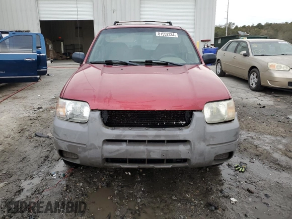 2001 Ford Escape XLS with VIN 1FMYU021X1KC37934, listed as a Copart auction lot 81552334 with 363,507 mi miles and Salvage Title. Bid and sale history available at carsss.com. Image 5.