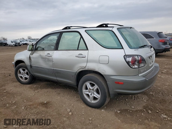 2003 Lexus RX 300 z VIN JTJHF10U330300482, wystawiony jako Copart lot #53716065 z przebiegiem 170 099 mil mil oraz Szkoda całkowita • Salvage title. Historia ofert i sprzedaży dostępna na DreamBid. Obrazek 2.