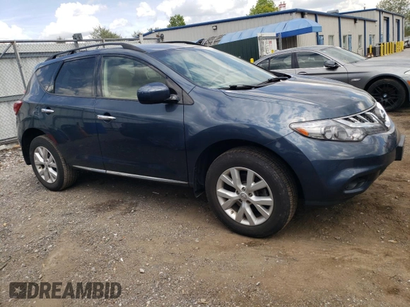 2014 Nissan Murano S with VIN JN8AZ1MW1EW517816, listed as a Copart auction lot 55492175 with 202,499 mi miles and Clean Title. Bid and sale history available at DreamBid. Image 4.