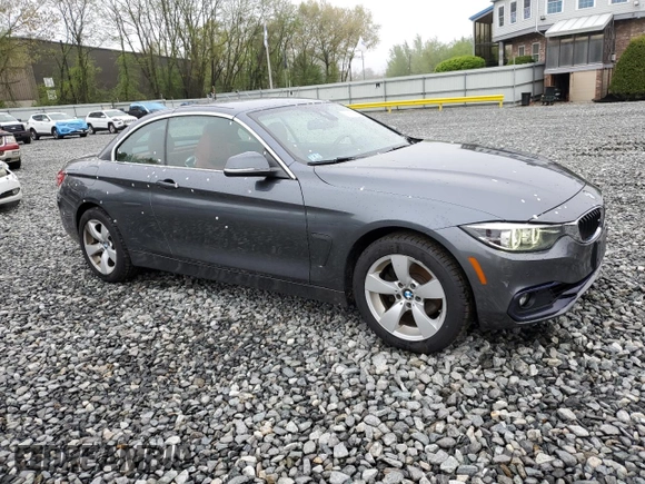 2019 BMW 4 Series 430i xDrive with VIN WBA4Z3C56KEC58481, listed as a Copart auction lot 55330405 with 57,617 mi miles and Salvage title. Bid and sale history available at DreamBid. Image 4.