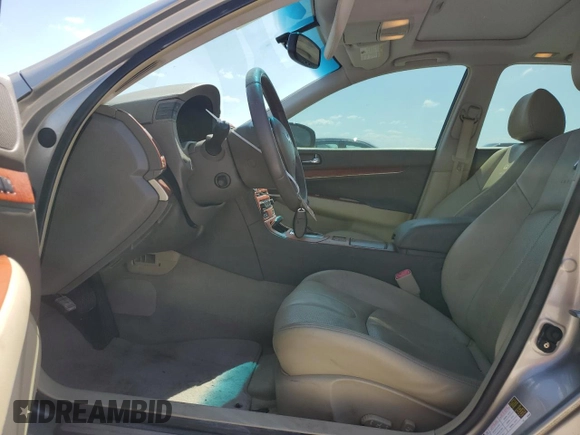 2008 Infiniti G35 with VIN JNKBV61E18M206616, listed as a Copart auction lot 74219194 with 143,506 mi miles and Salvage Title. Bid and sale history available at DreamBid. Image 7.