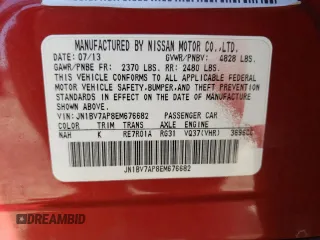 2014 Infiniti Q50 Premium with VIN JN1BV7AP8EM676682, listed as a Copart auction lot 47731195 with 78,902 mi miles and Salvage Title. Bid and sale history available at carsss.com. Image 12.