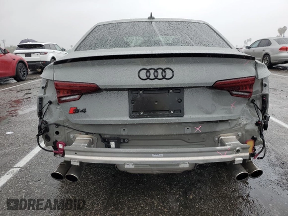 2019 Audi S4 Premium Plus with VIN WAUB4AF41KA074437, listed as a Copart auction lot 44713143 with 35,370 mi miles. Bid and sale history available at carsss.com. Image 6.