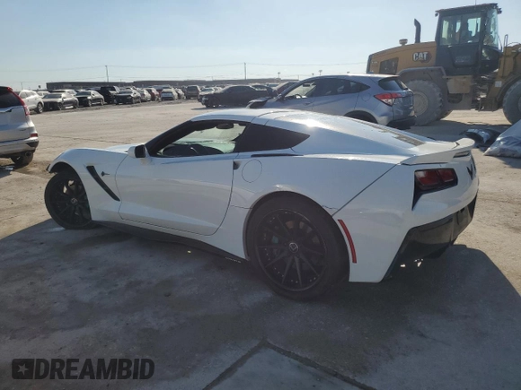 2017 Chevrolet Corvette 1LT with VIN 1G1YB2D75H5113871, listed as a Copart auction lot 73677114 with 0 mi miles and Salvage Title. Bid and sale history available at carsss.com. Image 2.